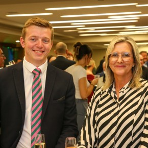 All smiles from Joseph Thirlby and Stephanie Davies of Suncream Dairies.