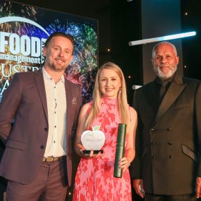 Food Retailer of the Year: Winner – Lidl. (L-R): Michael McCarthy of category partner Foods Connected, Amy Calvert of Lidl and Gary Wilmot.