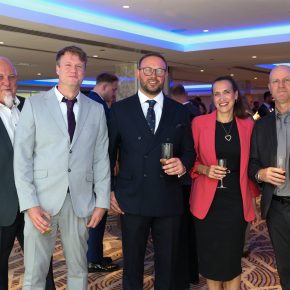 The GEA team raised a glass ahead of the celebrations.